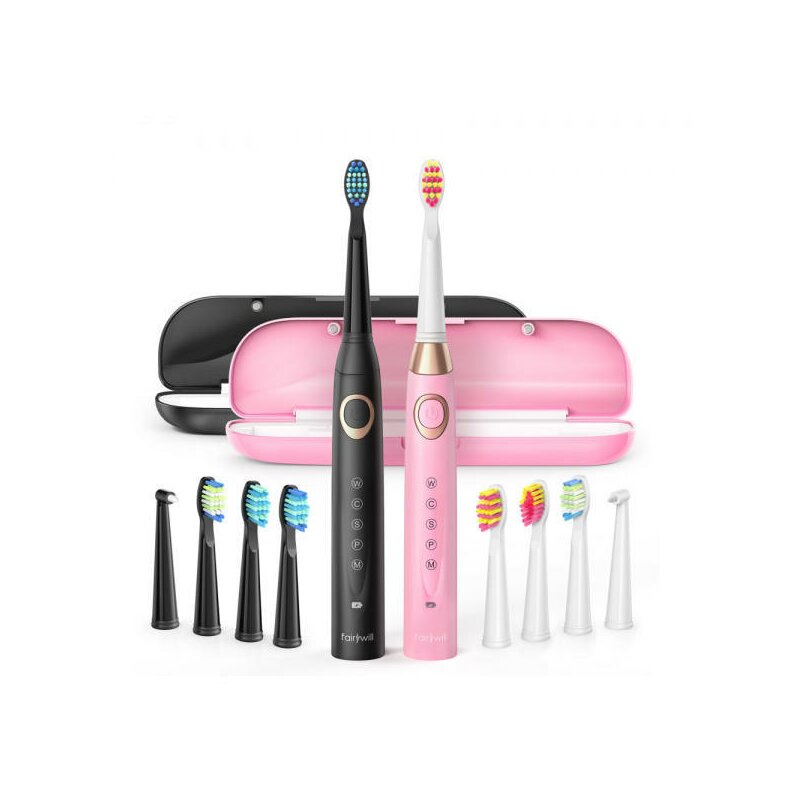 [Pachet 2x] Periute de dinti electrice sonice FairyWill, FW-508