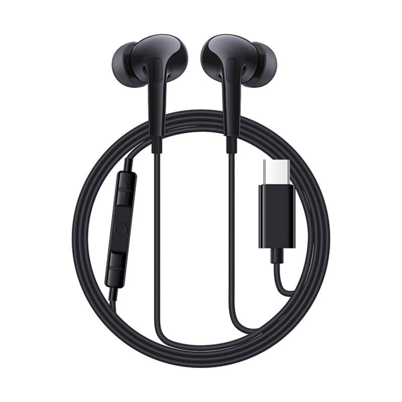 Casti in-ear cu fir Type-C Baseus Encok CZ18, negru