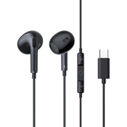 Casti half-in-ear cu fir Type-C Baseus Encok CZ17, negru