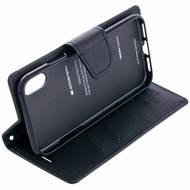 Husa Apple iPhone X, iPhone 10 Flip Negru MyFancy