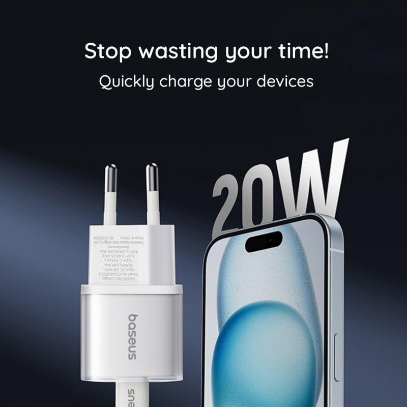 Incarcator priza GaN5S Type-C Baseus, 20W, P10162503213-00