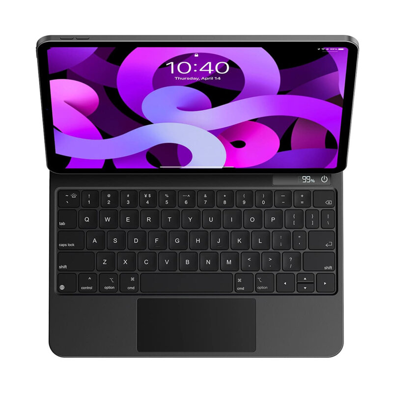 Husa magnetica cu tastatura iPad Air 5 (2022) Baseus Brilliance Display, gri