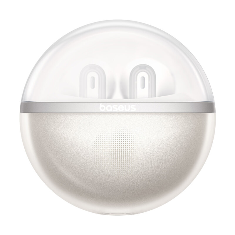 Earbuds, casti wireless half-in-ear TWS Baseus Bowie E5, alb