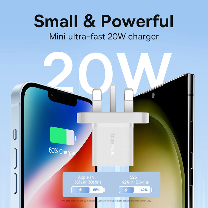 Incarcator priza Anglia, Type-C Baseus, 20W, P10110907213-00