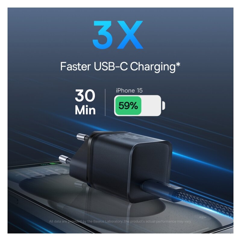 Incarcator priza GaN5S Type-C Baseus, 30W, P10162504113-00