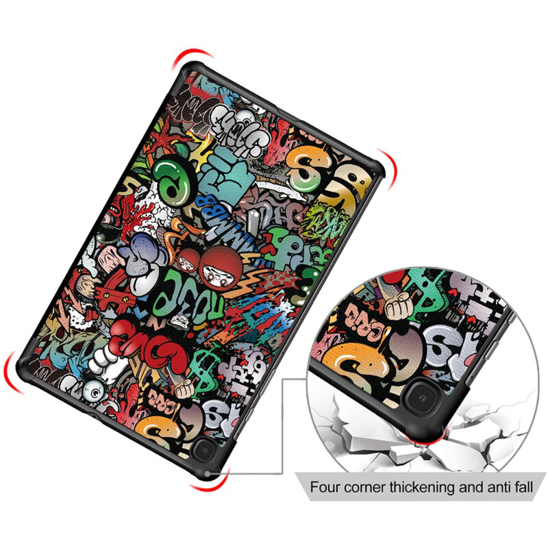 Husa Samsung Galaxy Tab S6 Lite 2024 Techsuit FoldPro, multicolor