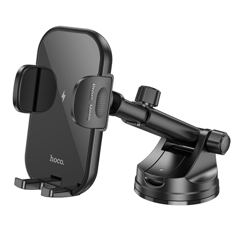 Suport telefon auto cu incarcare wireless Hoco HW5, 15W
