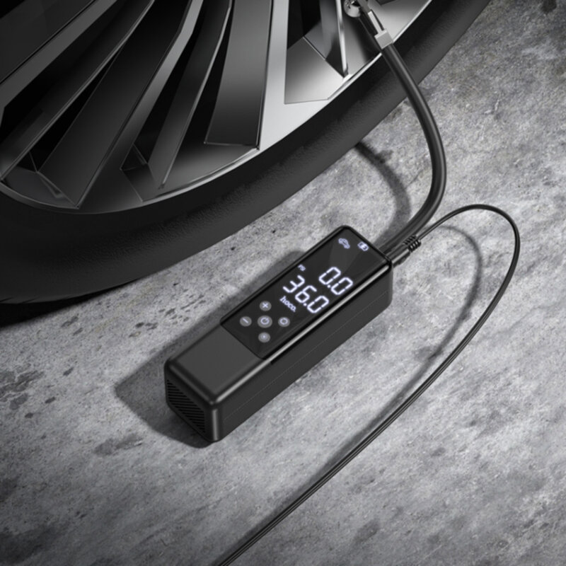 Compresor aer auto portabil Hoco ZP5, 3.5bar, negru