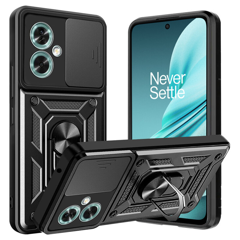 Husa OnePlus Nord N30 SE protectie camera Techsuit CamShield Series, negru