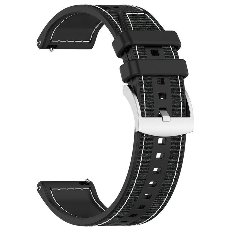 Curea Fossil Hybrid 22mm Techsuit, negru, W051
