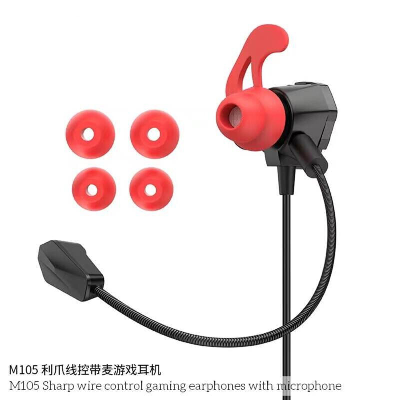 Casti gaming in-ear Jack 3.5mm cu microfon Hoco M105, negru