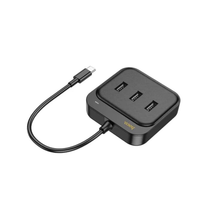 Adaptor Ethernet RJ45 USB-C Hoco HB35, 0.2m, negru