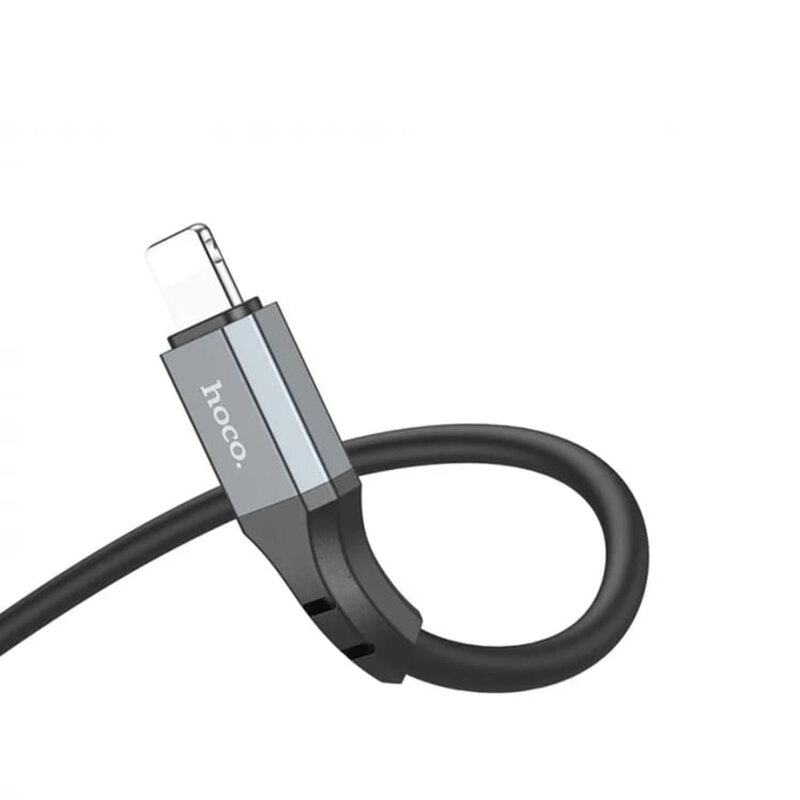 Cablu de date USB la Lightning, 2.4A, 3m Hoco X92, negru