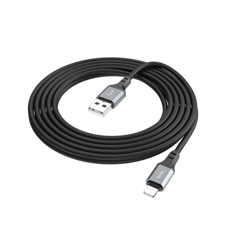 Cablu de date USB la Lightning, 2.4A, 3m Hoco X92, negru