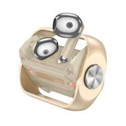 Casti gaming Bluetooth TWS cu microfon Hoco EW55, auriu