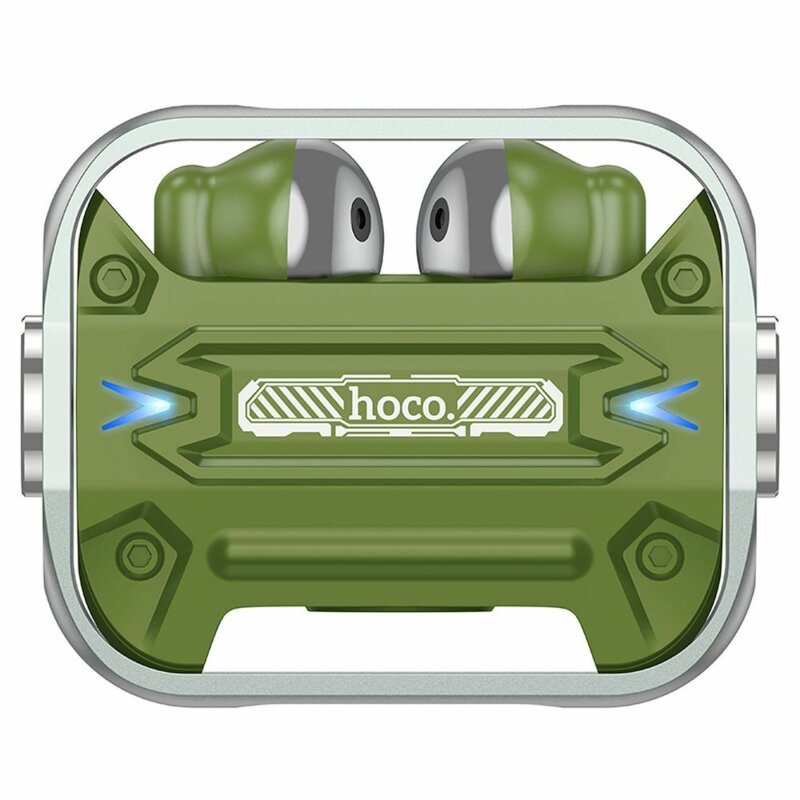 Casti gaming Bluetooth TWS cu microfon Hoco EW55, verde