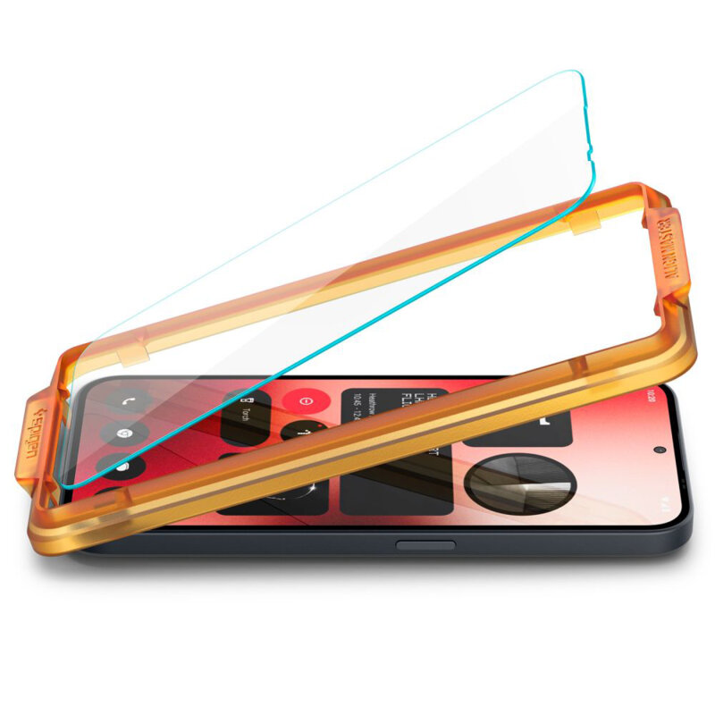 [Pachet 2x] Folie sticla Nothing Phone (2a) Spigen Glas.tR Align Master, transparenta