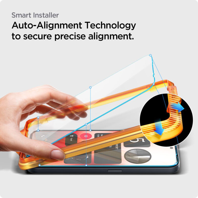 [Pachet 2x] Folie sticla Nothing Phone (2a) Spigen Glas.tR Align Master, transparenta