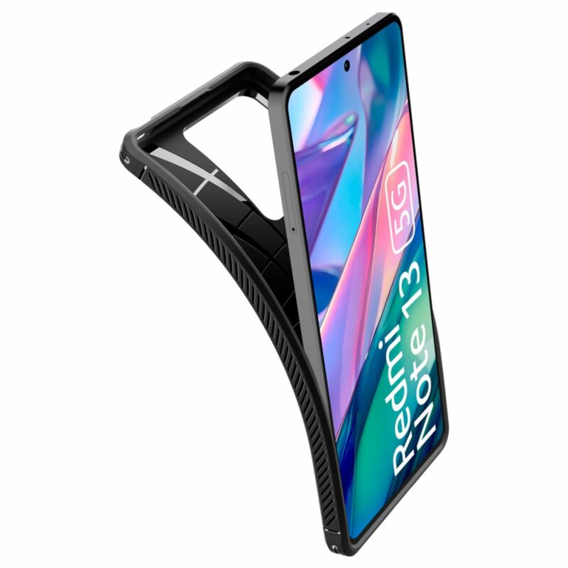 Husa Xiaomi Redmi Note 13 5G Spigen Rugged Armor, negru