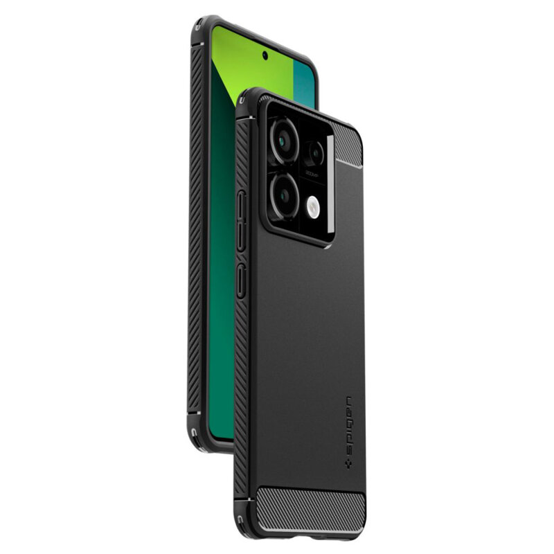 Husa Xiaomi Poco X6 Spigen Rugged Armor, negru