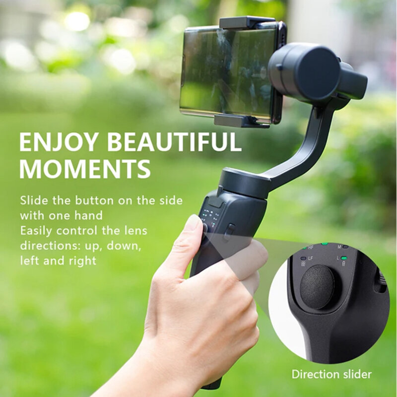 Gimbal stabilizator pentru telefon Bluetooth Techsuit F8