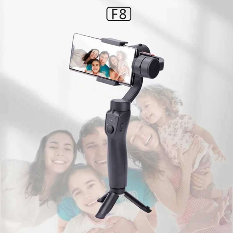 Gimbal stabilizator pentru telefon Bluetooth Techsuit F8