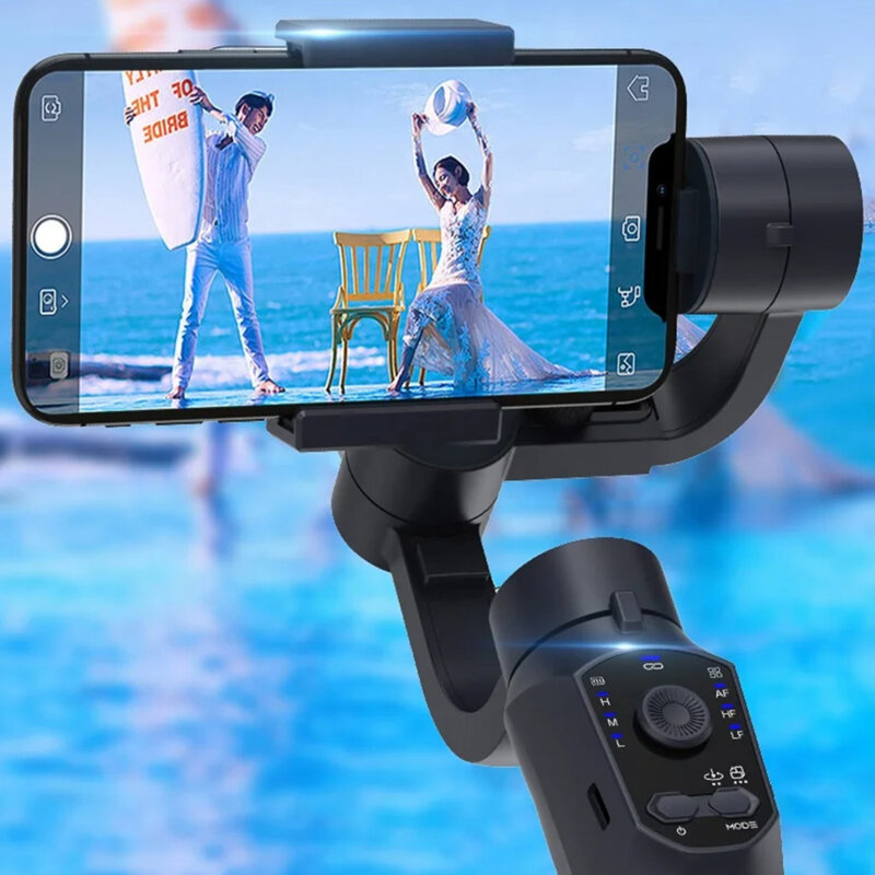Gimbal stabilizator telefon cu face tracking Techsuit F10 Pro