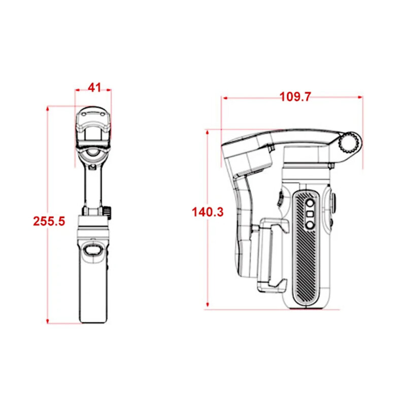 Gimbal telefon cu joystick si smart tracking Techsuit SK062