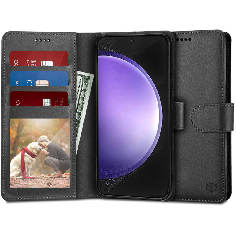 Husa 360 Xiaomi Redmi Note 9 Pro Techsuit Diary Book, negru
