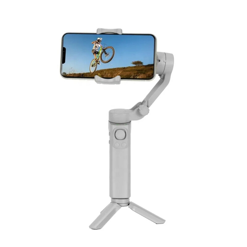 Gimbal stabilizator telefon cu face tracking Techsuit F5, gri