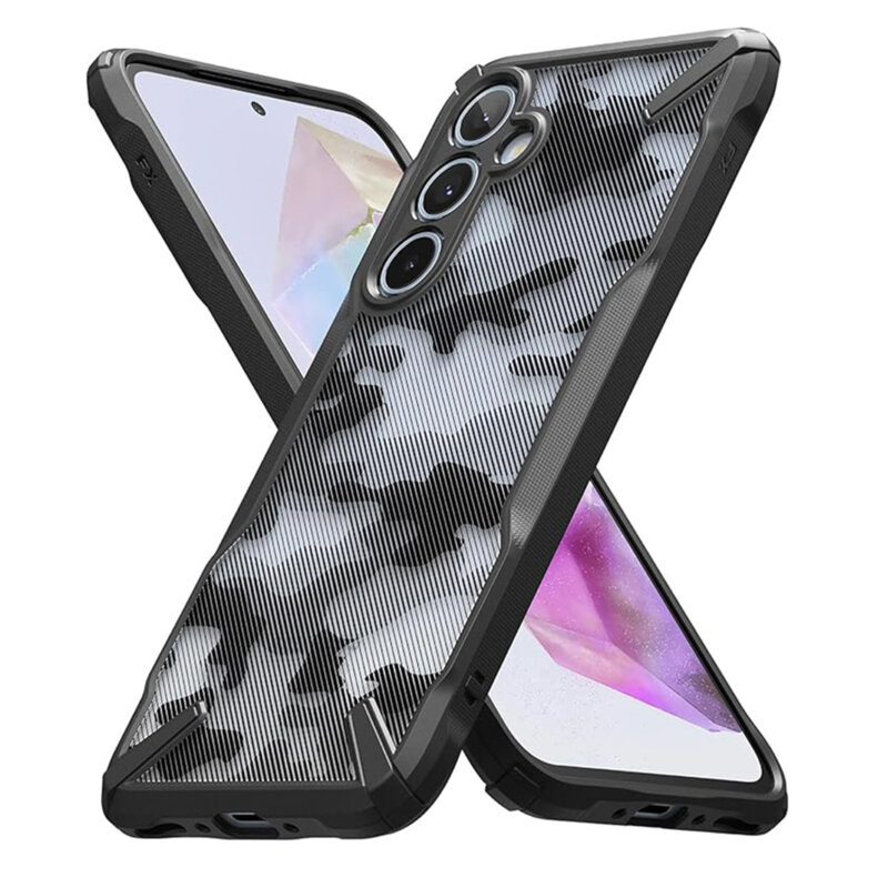 Husa Samsung Galaxy A35 5G Ringke Fusion X Design, camo black