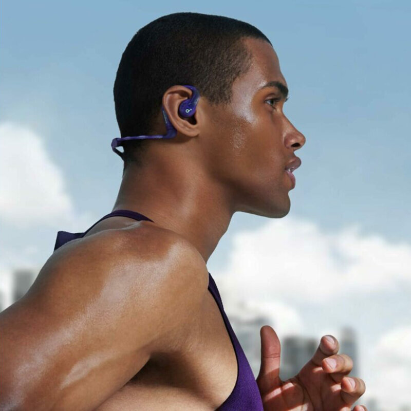 Casti wireless Bluetooth pentru sport Anker AeroFit Pro, mov