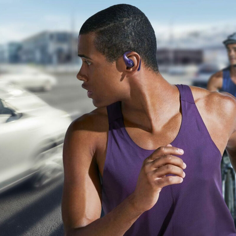 Casti wireless Bluetooth pentru sport Anker AeroFit Pro, mov