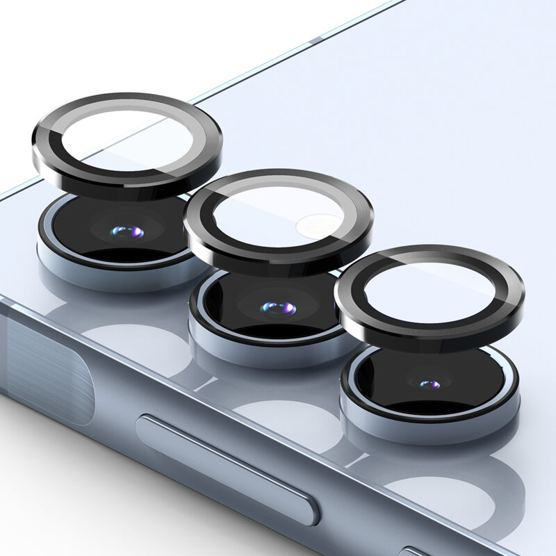 [Pachet 2x] Folie sticla camera Samsung Galaxy A35 5G Ringke Camera Lens Frame, negru