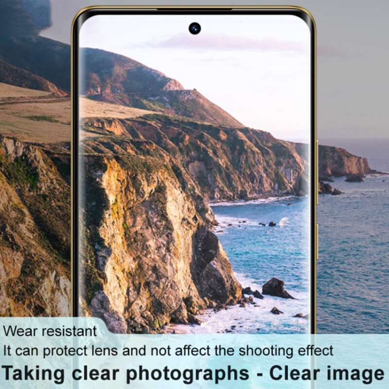 Folie camera Realme 12 Pro Techsuit Full Glass, negru