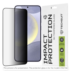 Folie sticla iPhone XS Max Techsuit 111D Privacy Full Glue, negru