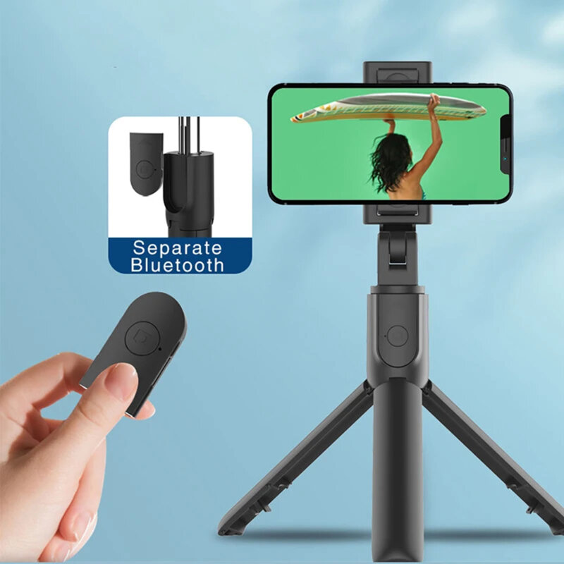 Selfie stick Bluetooth cu telecomanda Techsuit S05, 100cm