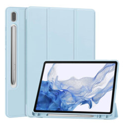 Husa Samsung Galaxy Tab S7 Plus 12.4 T970/T976 Techsuit Flex Trifold, bleu