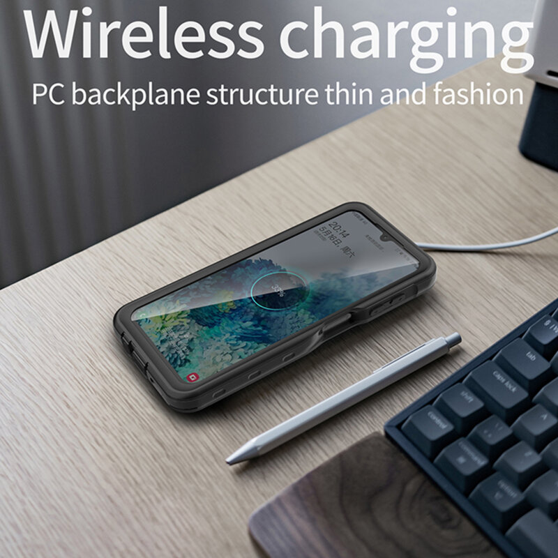 Husa impermeabila Samsung Galaxy A14 5G ShellBox Waterproof IP68, negru