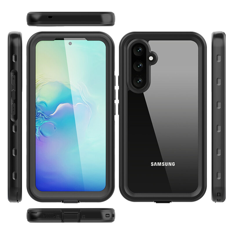 Husa impermeabila Samsung Galaxy A54 ShellBox Waterproof IP68, negru