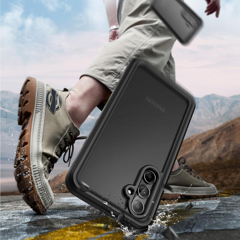 Husa impermeabila Samsung Galaxy A35 5G ShellBox Waterproof IP68, negru