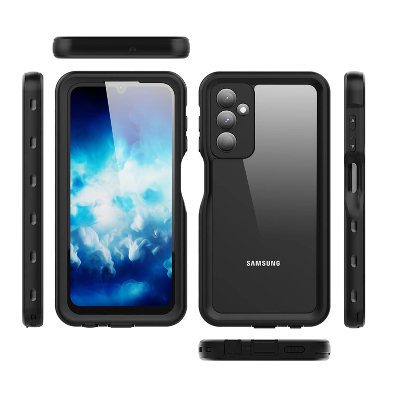 Husa impermeabila Samsung Galaxy A25 5G ShellBox Waterproof IP68, negru