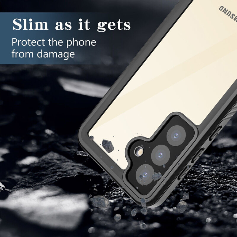 Husa impermeabila Samsung Galaxy S24 Plus ShellBox Waterproof IP68, negru
