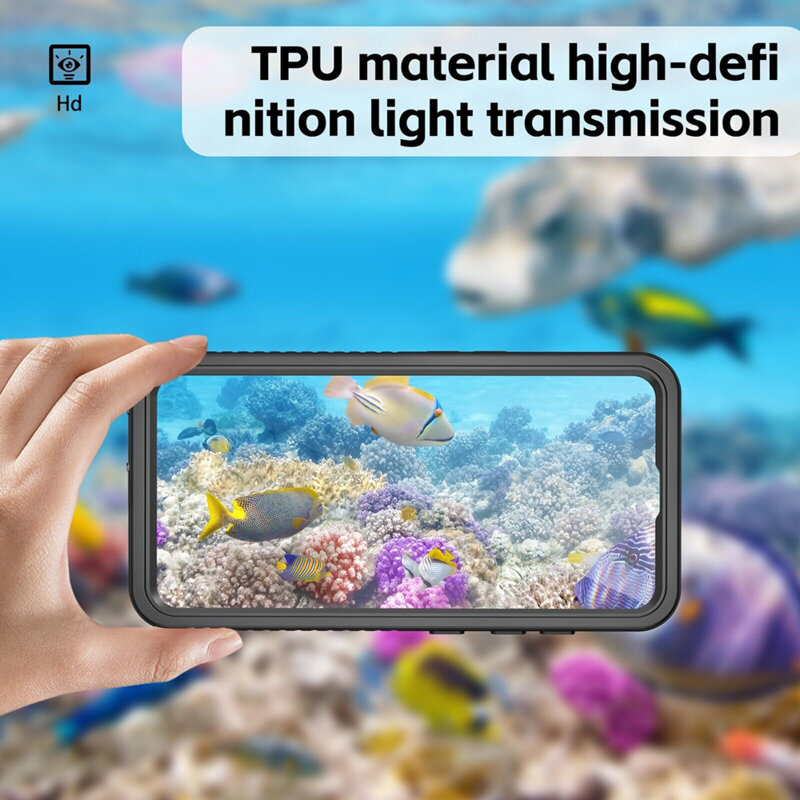 Husa impermeabila Samsung Galaxy S24 Plus ShellBox Waterproof IP68, negru