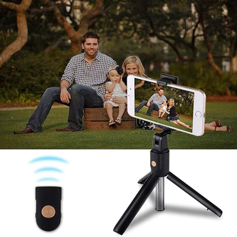 Selfie Stick Bluetooth cu telecomanda si tripod Techsuit K07