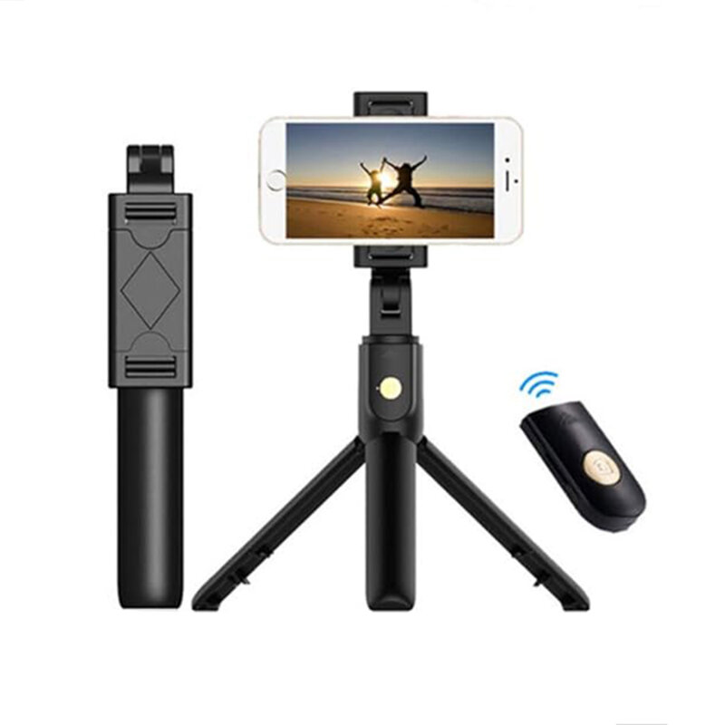 Selfie Stick Bluetooth cu telecomanda si tripod Techsuit K07