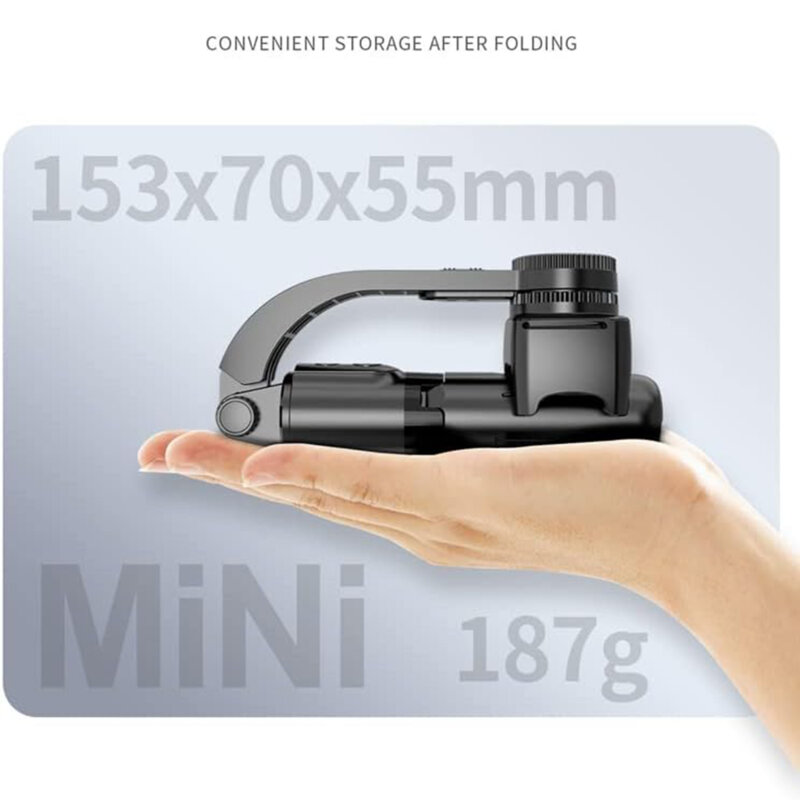 Selfie stick Bluetooth cu telecomanda Techsuit L08Mini, 70cm