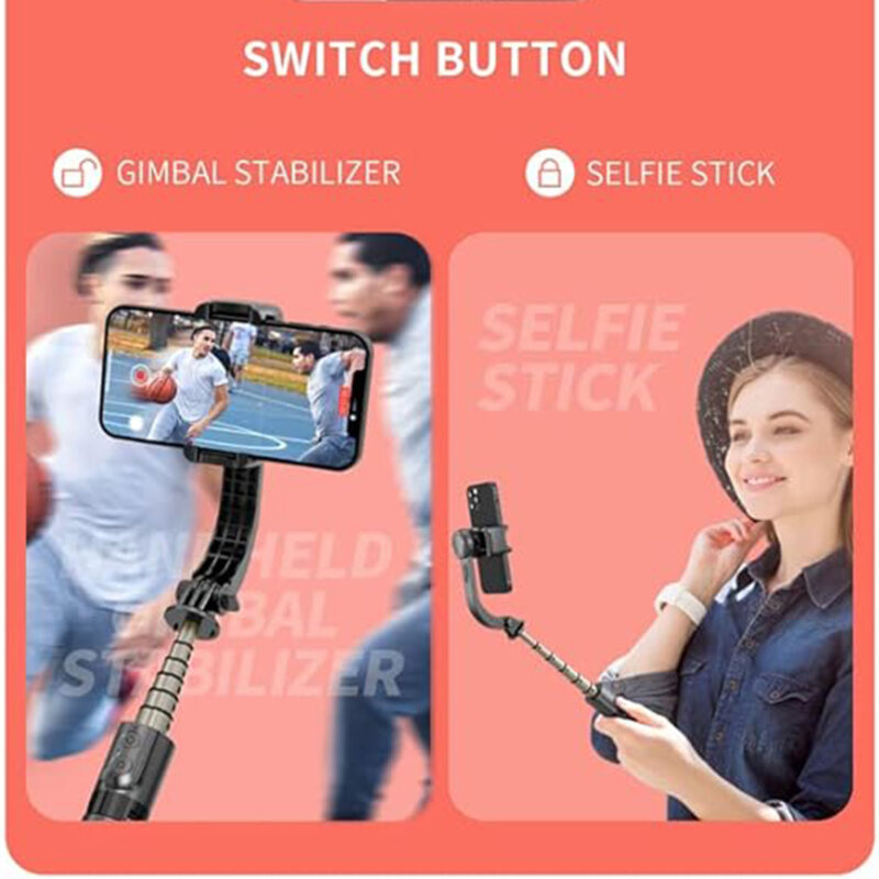 Selfie stick Bluetooth cu telecomanda Techsuit L08Mini, 70cm