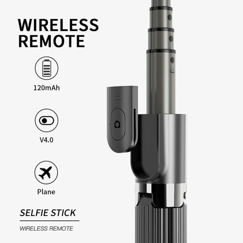 Selfie stick Bluetooth cu telecomanda Techsuit L08, 86cm