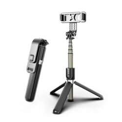 Selfie stick Bluetooth cu telecomanda Techsuit L03, 83cm
